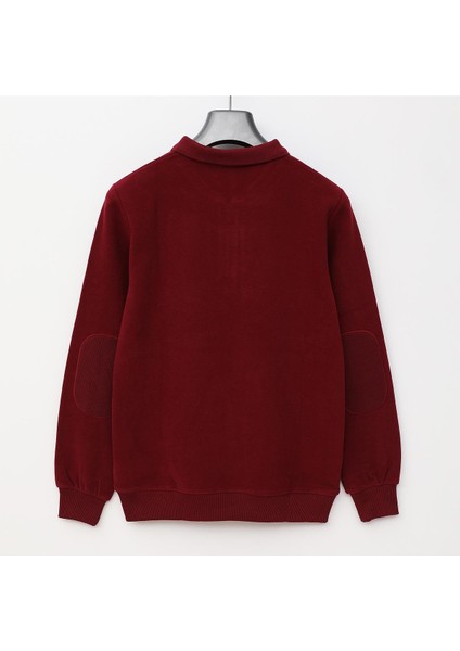 Erkek Polo Yaka Uzun Kol Triko - KPP-2801 - Bordo