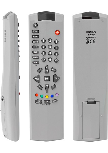 Arçelik Beko 14.1 Şase Ok Tuşlu Beyaz Tv Kumandası Uzaktan Kumanda