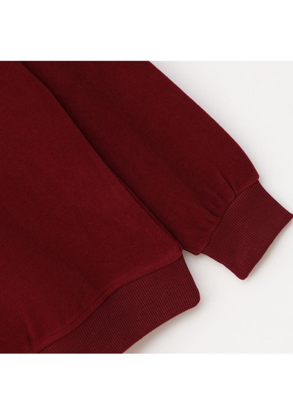 Erkek Uzun Kol Polo Yaka Sweat - PPS-2502 - Bordo
