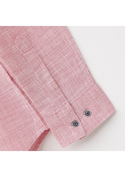 Modern Fit Erkek Gömlek - 11-1787 - Kırmızı modelleri