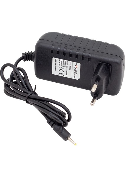 Powermaster PM-33779 5 Volt 3 Amper 2.5 0.7 Uçlu Plastik Kasa Priz Tipi Adaptör