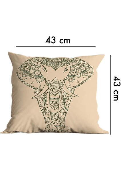 6'lı Çift Tarafı 3D Dijital Baskılı Dikdörtgen 30X50 ve 43X43 Kare Kırlent Kılıfı Seti