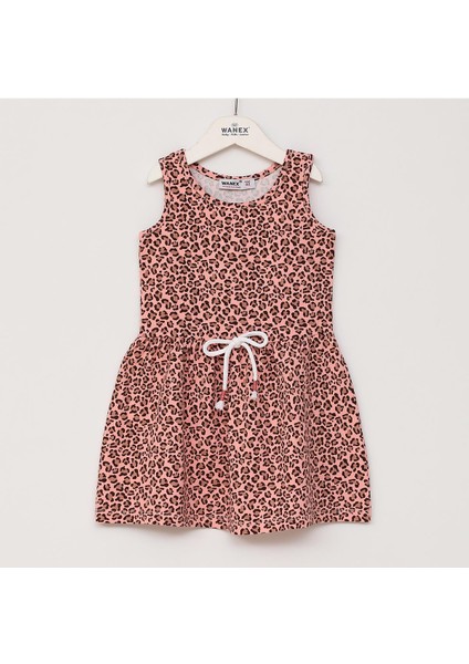 Kız Çocuk Askılı Elbise - 40820 - Koyu Somon modelleri