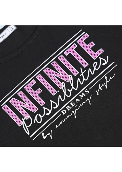 Kız Çocuk Kısa Kol & Şort Takım - 25097 - Siyah fiyatları