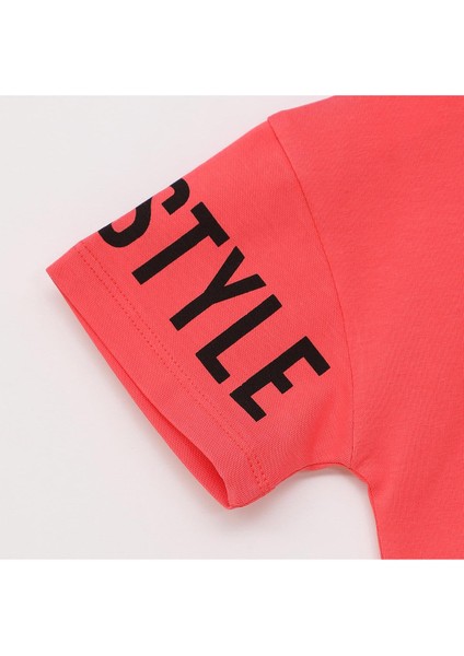 Kız Çocuk Kısa Kol Tişört & Tayt Takım - 21895 - Açık Mint modelleri