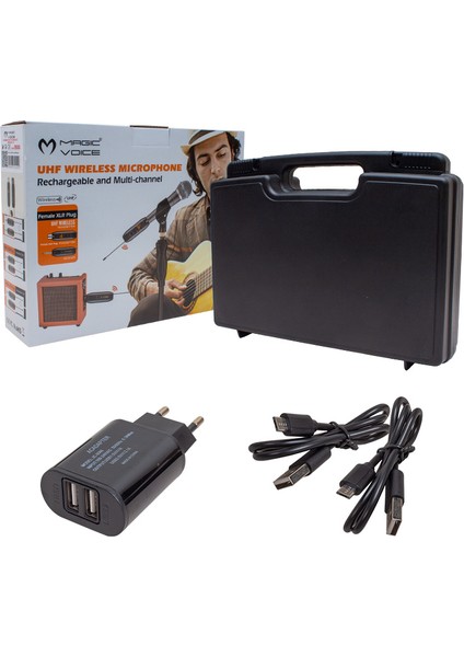 MV-19588 Uhf Kablolu Mikrofonu Kablosuza Çevirme Aparatı