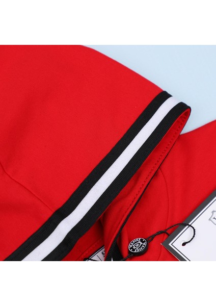 Kız Çocuk Kapüşonlu Sweatshirt & Tayt Takım - 21897 - Kırmızı - Siyah indirimleri