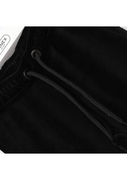 Kız Çocuk Uzun Kol Kadife Takım - 25126 - Siyah modelleri