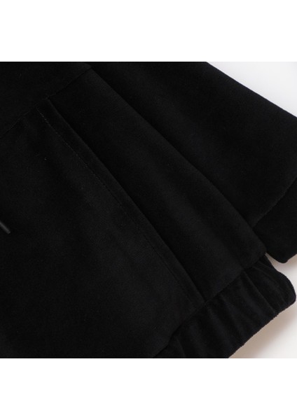 Kız Çocuk Uzun Kol Kadife Takım - 25126 - Siyah fırsatları