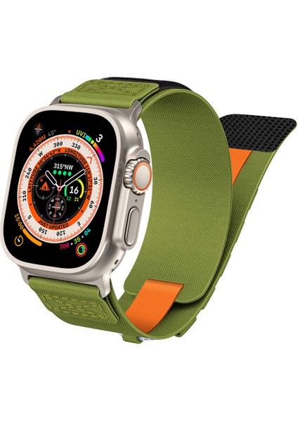 Apple Watch 7 45MM Zore Krd-99 Hasır Kordon