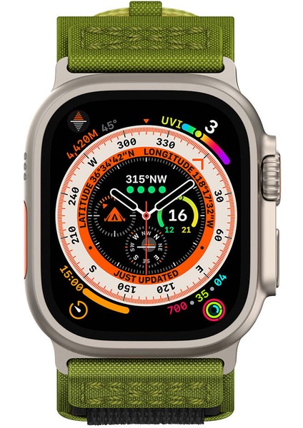 Apple Watch 7 45MM Zore Krd-99 Hasır Kordon