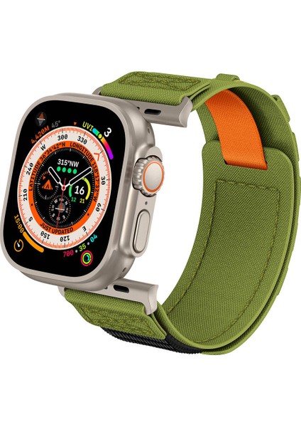 Apple Watch 7 45MM Zore Krd-99 Hasır Kordon