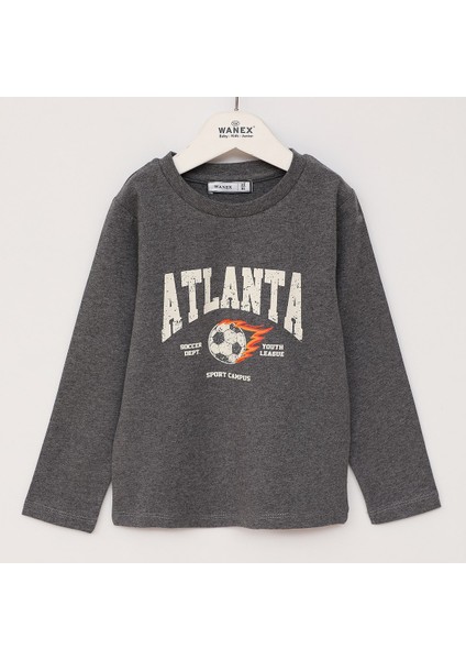 Erkek Çocuk Uzun Kol Sweat - 16696 - Antrasit