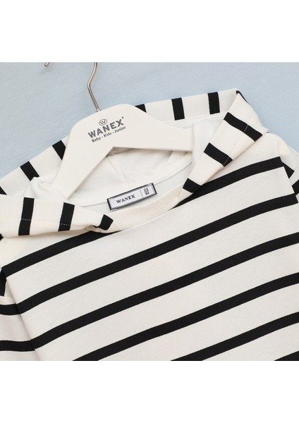 Erkek Çocuk Kapüşonlu Çizgili Sweatshirt - 16685 - Siyah fiyatları