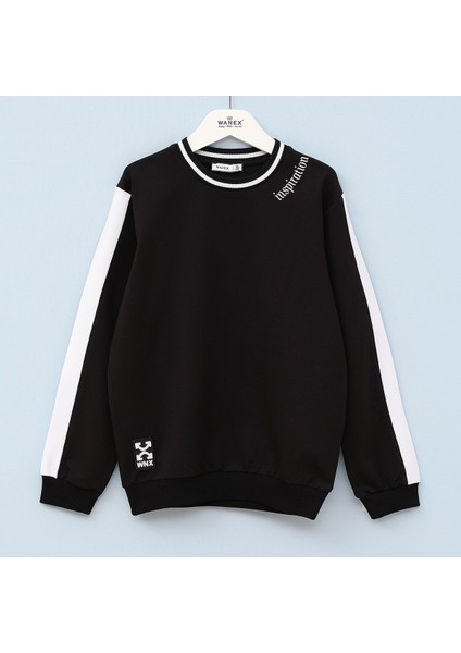Erkek Çocuk Uzun Kol Sweat - 16039 - Siyah
