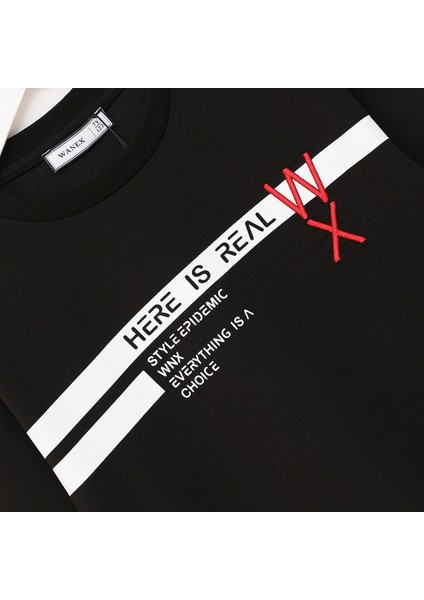 Erkek Çocuk Uzun Kol Sweat - 16620 - Siyah fiyatları