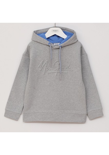 Erkek Çocuk Uzun Kol Sweatshirt - 16602 - Kırmızı