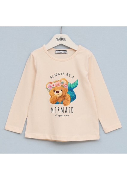 Kız Çocuk Uzun Kol Sweat - 32302 - Pembe