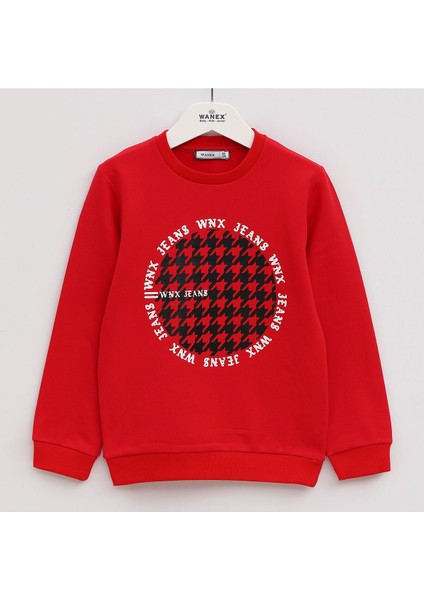 Erkek Çocuk Şardonlu Uzun Kol Sweat - 15528 - Siyah fırsatları