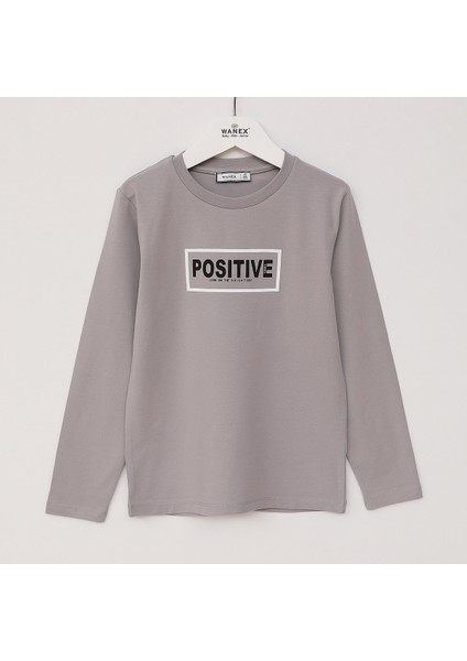 Erkek Çocuk Uzun Kol Sweat - 16702 - Füme