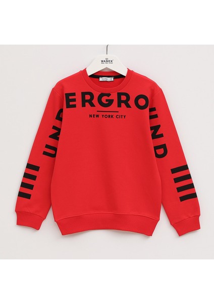 Erkek Çocuk Uzun Kol Sweatshirt - 14481 - Sarı
