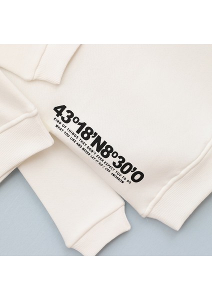 Erkek Çocuk Şardonlu Uzun Kol Sweat - 16637 - Vanilya modelleri