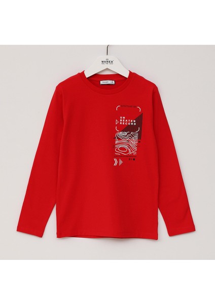 Erkek Çocuk Uzun Kol Sweat - 16699 - Siyah