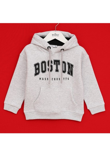 Erkek Çocuk Şardonlu Uzun Kol Sweatshirt - 16691 - Siyah