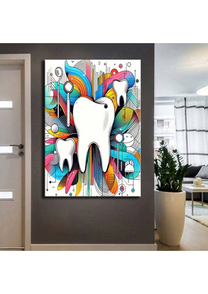 Ağız ve Diş Polikliniği, Dişçi Tabloları Dekoratif Diş, Dekoratif Dişçi, Dişçi Dekorasyonu DSC214