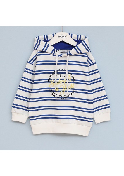 Erkek Çocuk Kapüşonlu Sweatshirt - 16400 - Vanilya - Saks