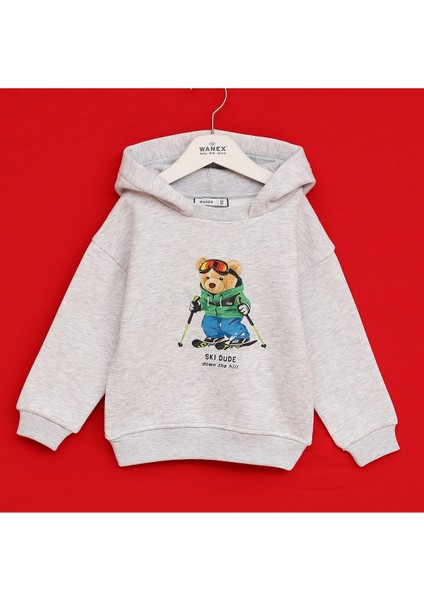 Erkek Çocuk Şardonlu Sweatshirt - 16648 - Melanj
