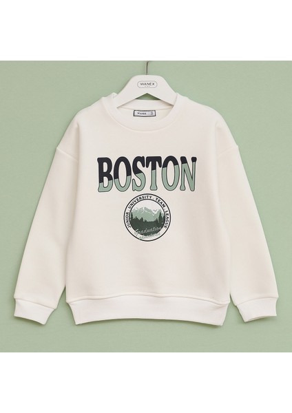 Erkek Çocuk Şardonlu Sweatshirt - 16557 - Lacivert