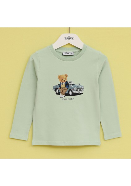 Erkek Çocuk Uzun Kol Sweat - 16623 - Sarı
