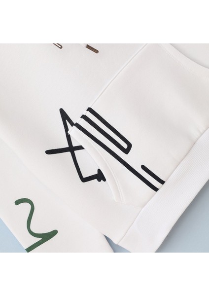 Erkek Çocuk Şardonlu Uzun Kol Sweatshirt - 16136 - Beyaz fiyatları