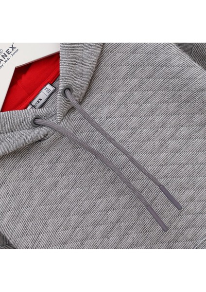 Erkek Çocuk Kapüşonlu Kanguru Cep Sweatshirt - 16099 - Antrasit