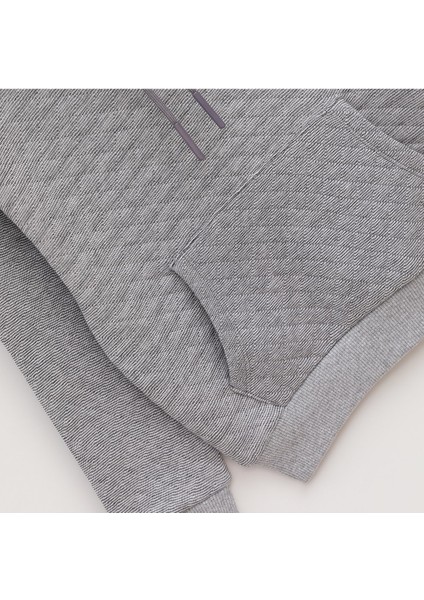 Erkek Çocuk Kapüşonlu Kanguru Cep Sweatshirt - 16099 - Antrasit