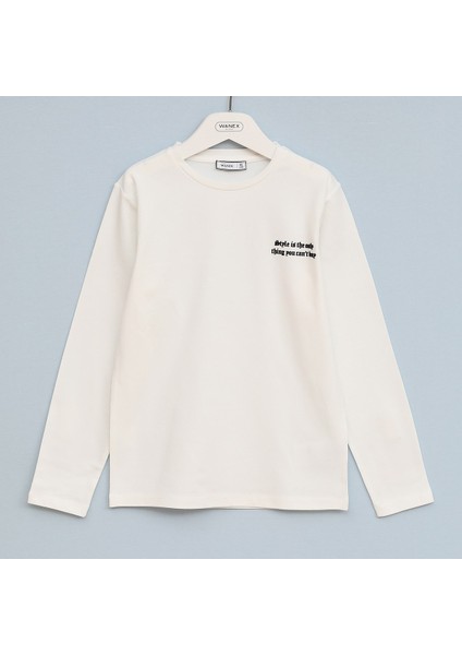 Erkek Çocuk Uzun Kol Sweat - 16672 - Siyah