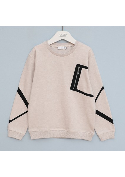 Erkek Çocuk Uzun Kol Sweat - 16600 - Siyah