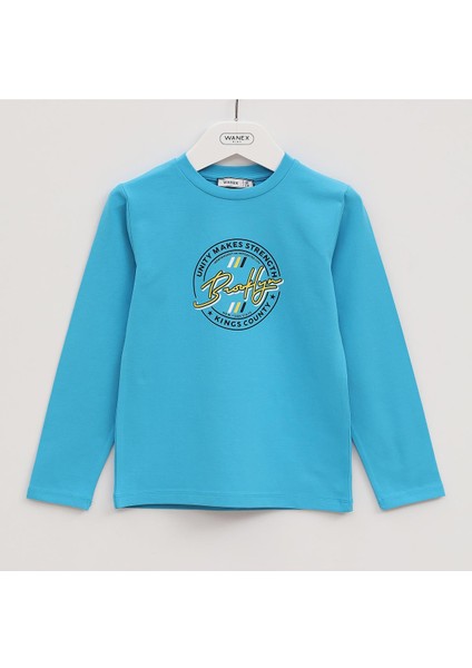 Erkek Çocuk Beyaz Kısa Kol Tişört - 15361 - Desenli fiyatları