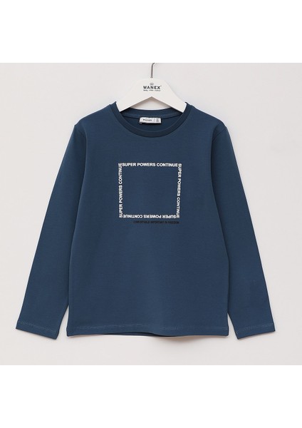 Erkek Çocuk Uzun Kol Sweat - 16703 - Siyah