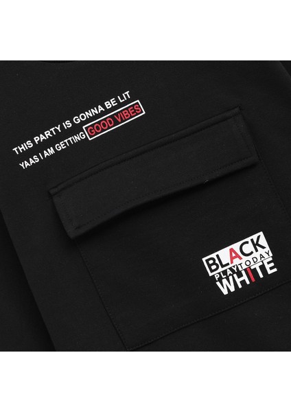 Erkek Çocuk Uzun Kol Sweat - 15974 - Siyah modelleri