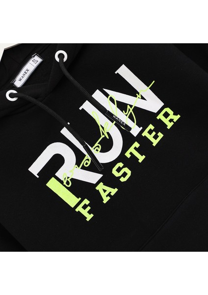 Erkek Çocuk Şardonlu Uzun Kol Sweatshirt - 16014 - Siyah