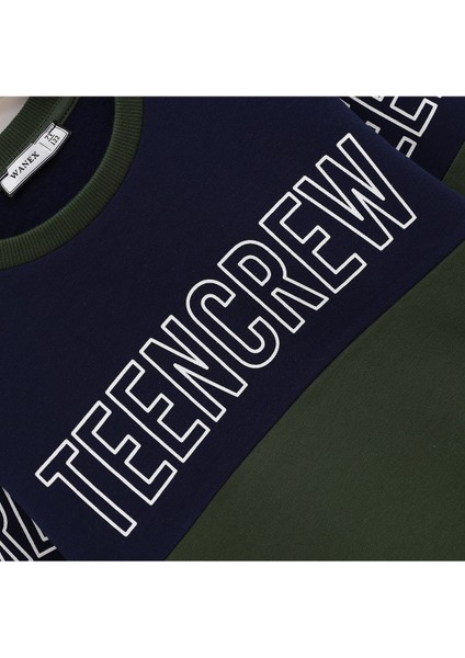 Erkek Çocuk Uzun Kol Şardonlu Sweat - 16016 - Siyah - Kırmızı modelleri