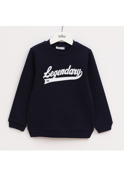 Erkek Çocuk Uzun Kol Şardonlu Sweat - 16199 - Siyah