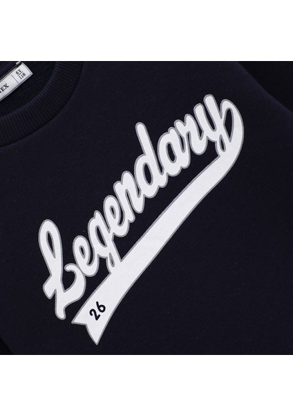 Erkek Çocuk Uzun Kol Şardonlu Sweat - 16199 - Siyah