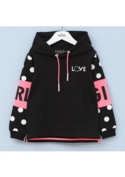 Wanes Kids Kız Çocuk Sweat - 31572 - Siyah