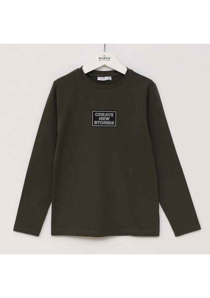 Erkek Çocuk Uzun Kol Sweat - 16674 - Siyah