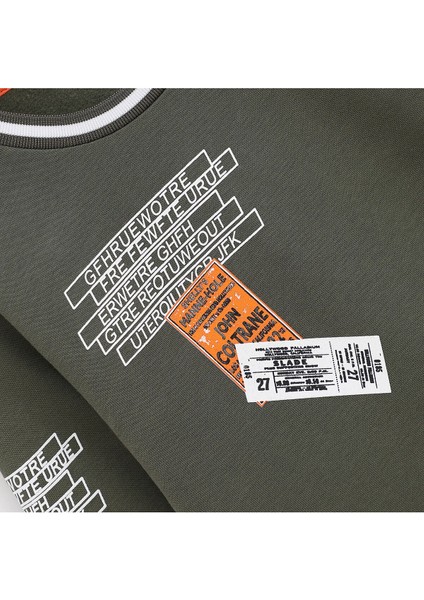 Erkek Çocuk Şardonlu Uzun Kol Sweat - 15534 - Haki fiyatları