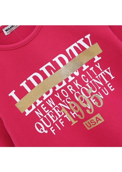 Kız Çocuk Uzun Kol Tişört - 31376 - Fuşya fiyatları