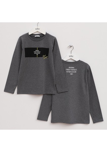 Erkek Çocuk Uzun Kol Sweat - 15954 - Kırmızı